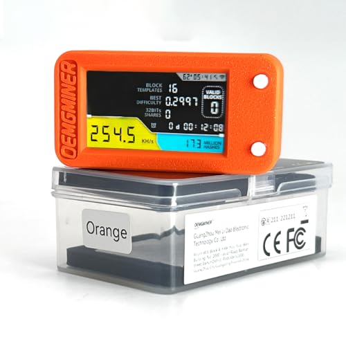 NerdMiner V2 Pro 250KH/s T-Display S3 Bitcoin Solo Lottery Miner - Bajo consumo de energía, WiFi, USB-C 3.125...