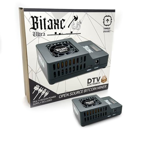 Bitaxe Ultra Open Source Bitcoin ASIC Miner - Minero BTC con tasa de hash de 500 GH/s, bajo consumo de...
