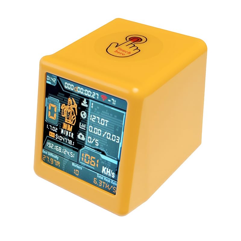 Tosuny Bitcoin Miner, Lottery Miner WiFi Bluetooth 1060 KH/s Alta Tasa de Hash, Pantalla Táctil IPS de 1,54...